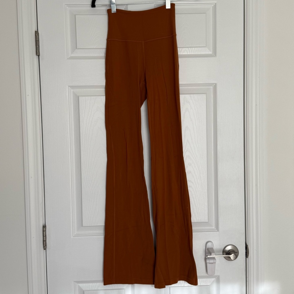 lululemon athletica orange Flared Leggings
